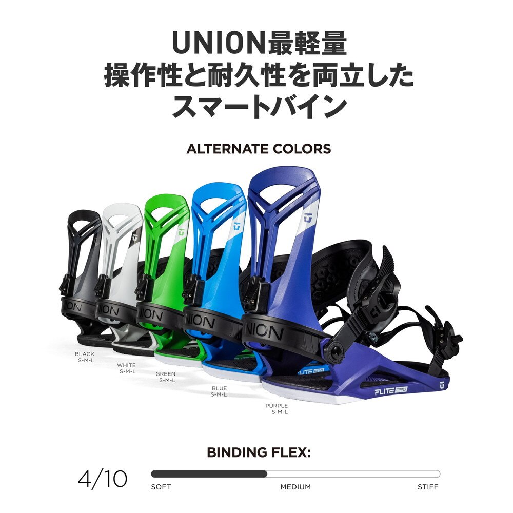 ユニオン（UNION）（メンズ、レディース）スノーボードビンディング 23-24 Flite Pro 232061