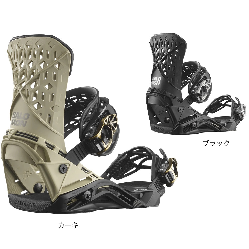 サロモン（SALOMON）（メンズ、レディース）スノーボード ビンディング メンズ 23-24 HIGHLANDER BLACK L47340400