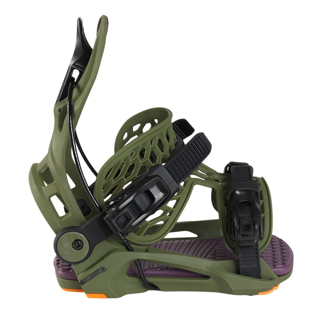 ナイデッカー（NIDECKER）（メンズ、レディース）24-25 モデル スノーボードビンディング 25 FENIX GREEN ドロップイン