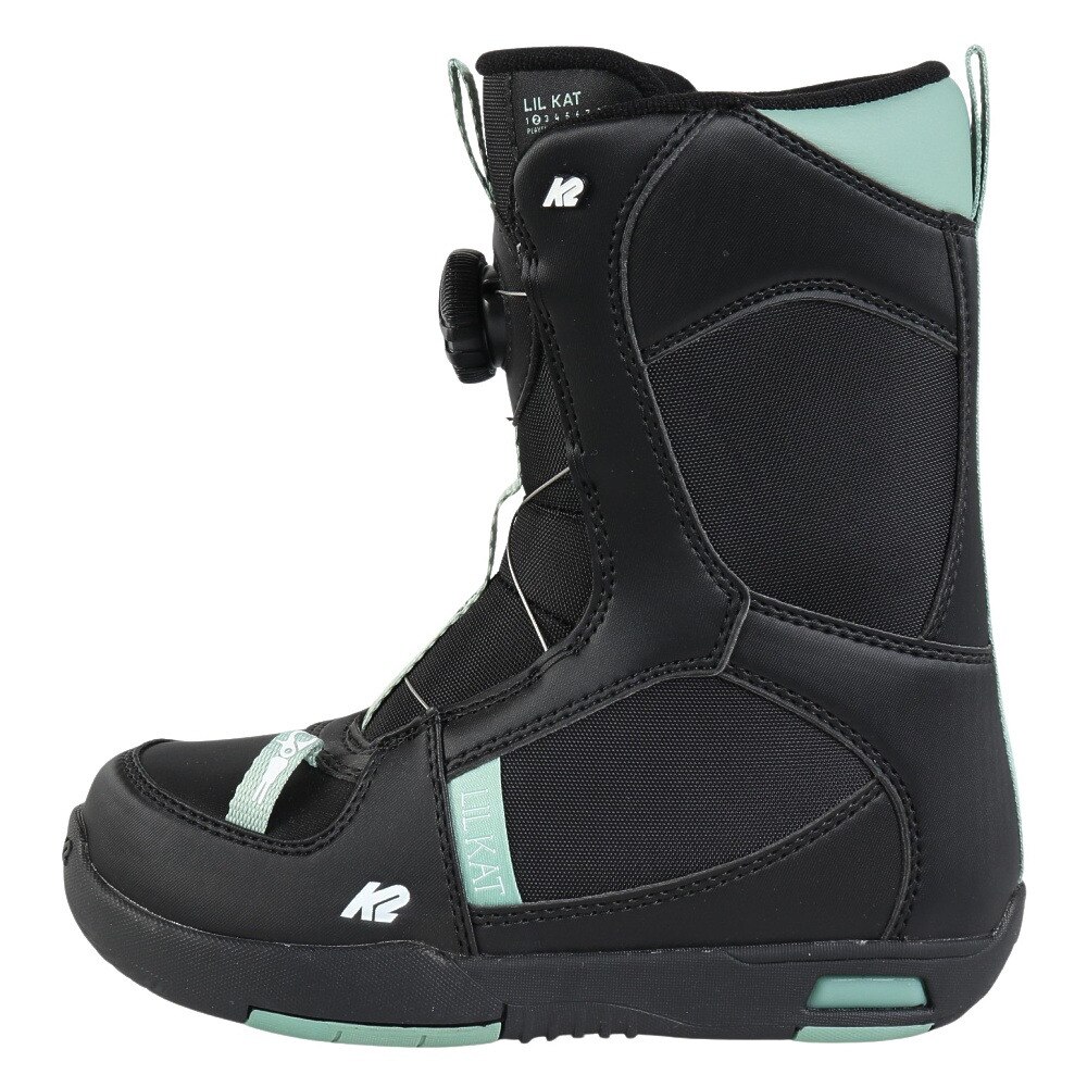 ケーツー スノーボード（K2 SNOWBOARDING）（キッズ）ジュニア 子供用 スノーボード ブーツ ダイヤル式 BOA 23-24 LIL KAT BLACK B230302401