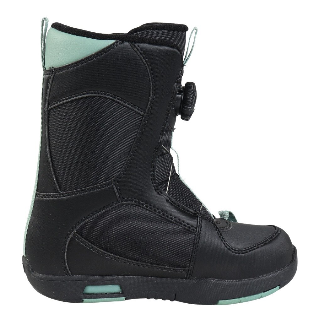ケーツー スノーボード（K2 SNOWBOARDING）（キッズ）ジュニア 子供用 スノーボード ブーツ ダイヤル式 BOA 23-24 LIL KAT BLACK B230302401