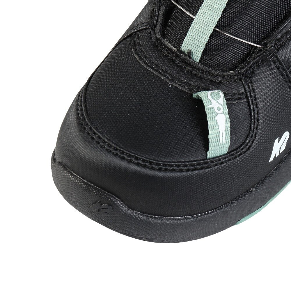 ケーツー スノーボード（K2 SNOWBOARDING）（キッズ）ジュニア 子供用 スノーボード ブーツ ダイヤル式 BOA 23-24 LIL KAT BLACK B230302401