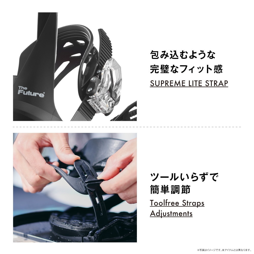 サロモン（SALOMON）（キッズ）ジュニア 子供用 スノーボード ビンディング 23-24 THE FUTURE BLACK L47337500