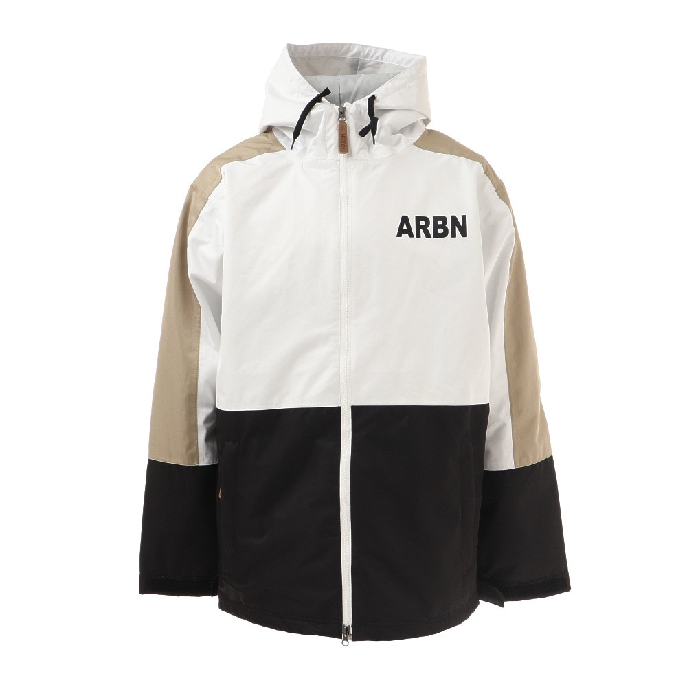 エアボーン（ARBN）（メンズ）スノーボード ボードウェア ジャケット LIGHT ジャケット ABJ11104 ホワイト