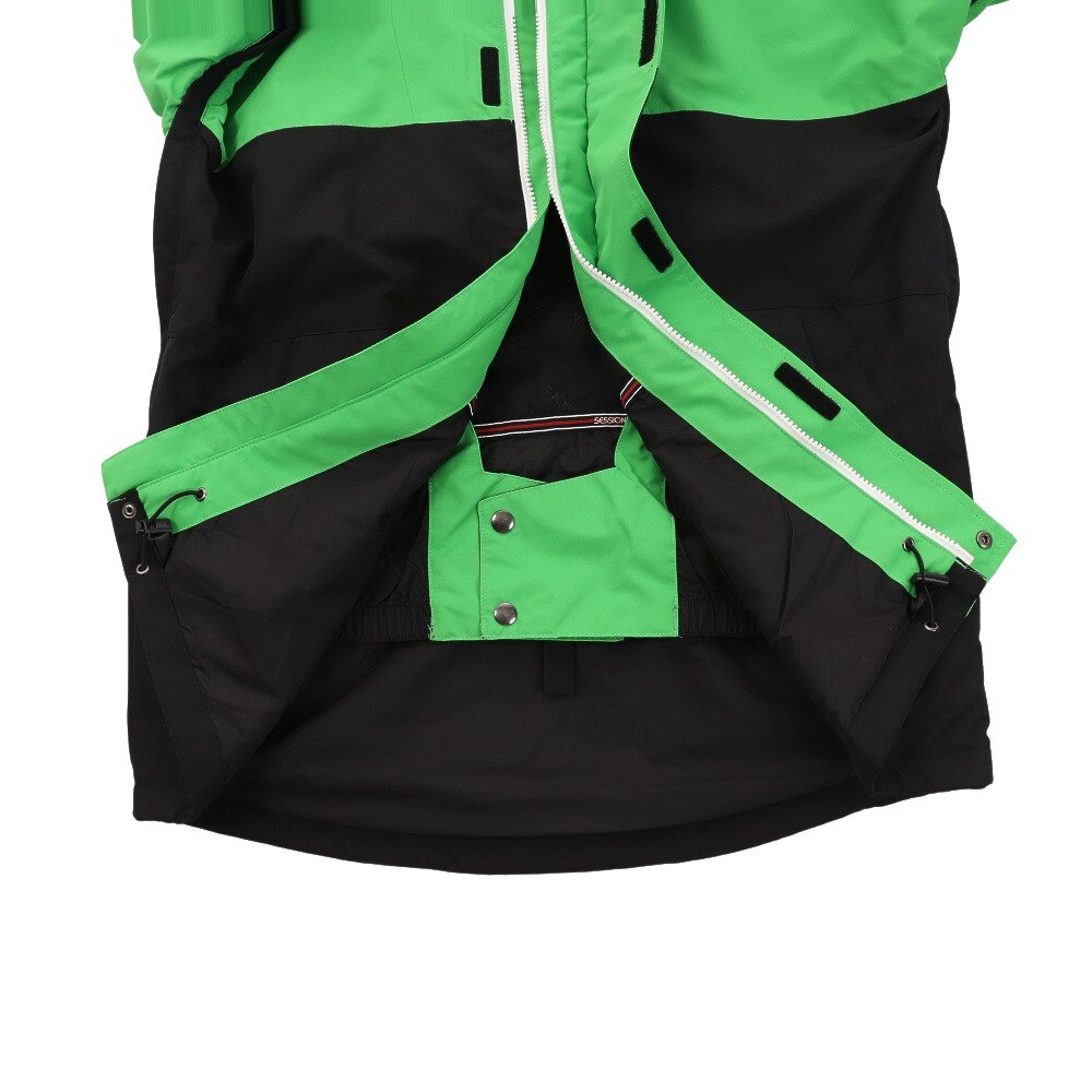 SESSIONS（メンズ）スノーボード ボードウェア ジャケット SCOUT INSULATED ジャケット SSFW210005 NEON グリーン