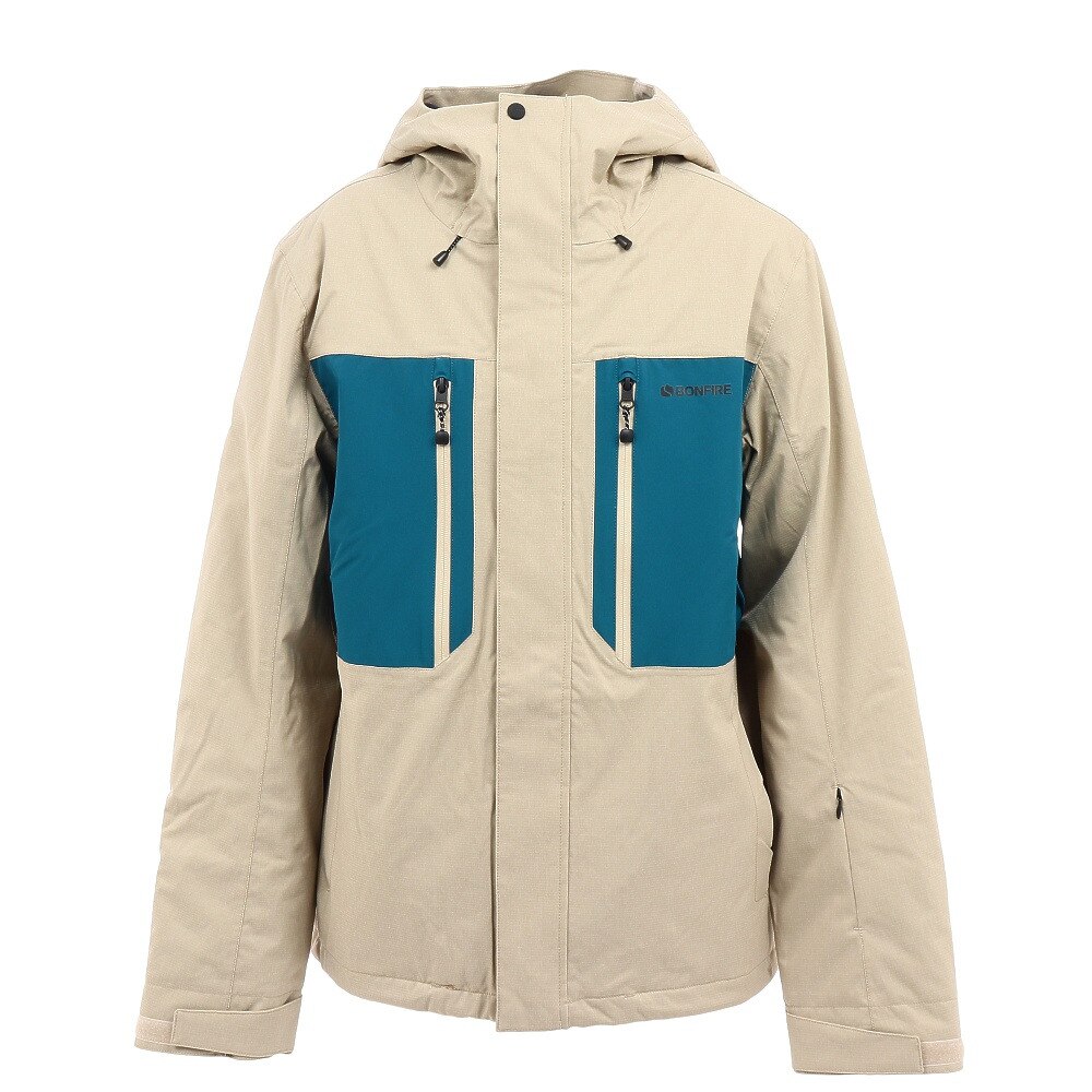 ボンファイア（Bonfire）（メンズ）スノーボード ボードウェア ジャケット SIMPLEX INSULATED ジャケット BBFW210009 KHAKI カーキ