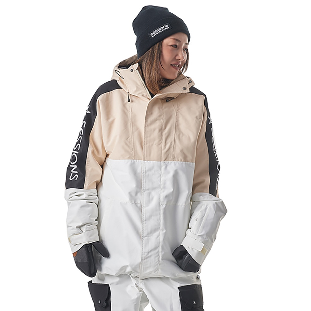 セッションズ（SESSIONS）（メンズ、レディース）スノーボード ボードウェア ジャケット SCOUT INSULATED ジャケット  SSFW220005 ベージュ