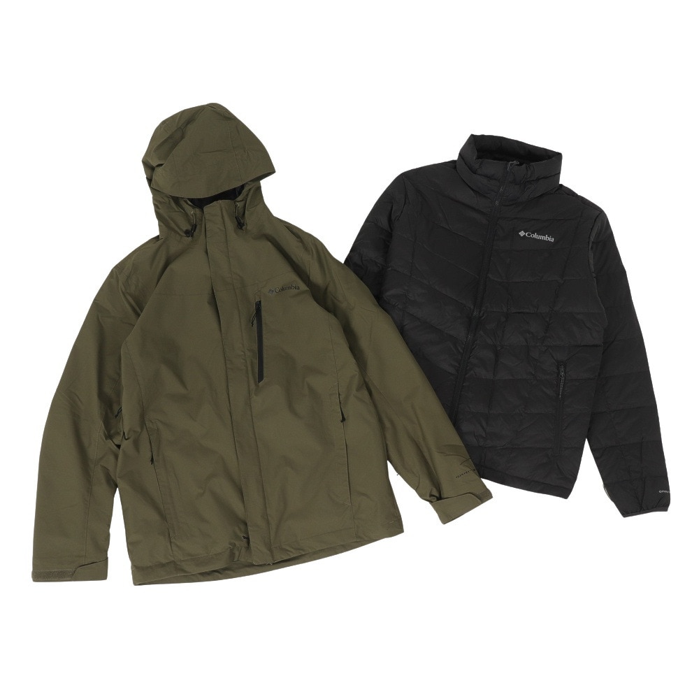 コロンビア(Columbia)(メンズ)22-23 スノーウェア ウィリバードIV インターチェンジ ジャケット 3way WE1155 397 カーキ