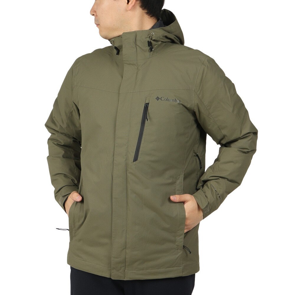 コロンビア(Columbia)(メンズ)22-23 スノーウェア ウィリバードIV インターチェンジ ジャケット 3way WE1155 397 カーキ
