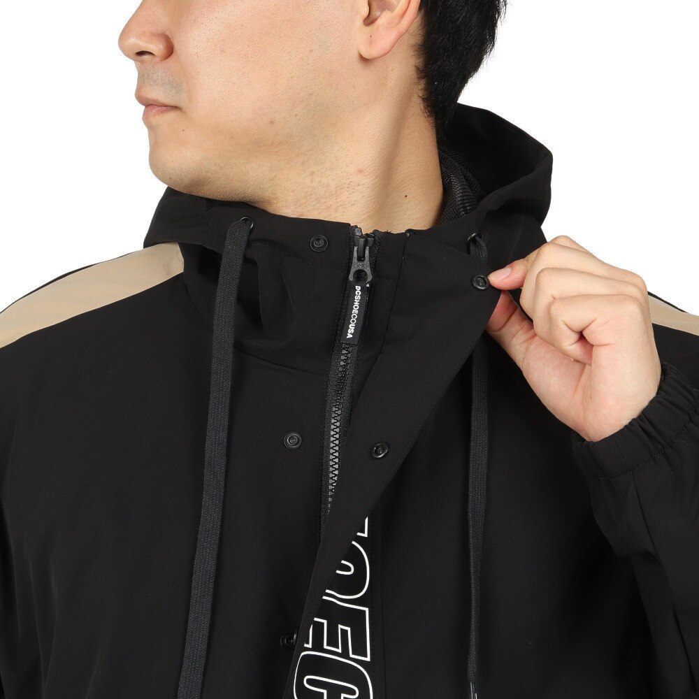 ディーシーシューズ(DC SHOES)(メンズ、レディース)DC SNOW ANORAK スノージャケット 23SNDJK223902BLK