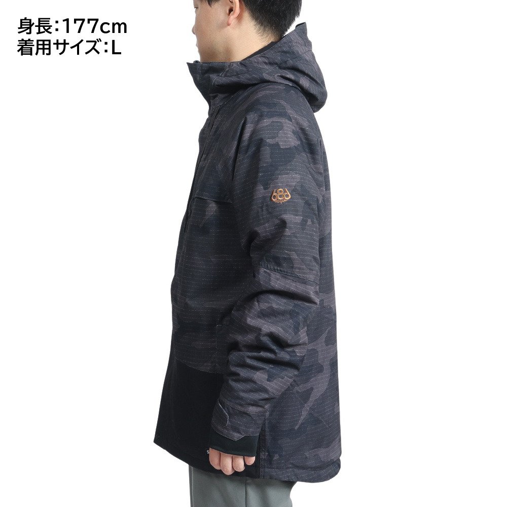 シックスエイトシックス（686）（メンズ）Geo Insulated ジャケット M2W115 BLACK CAMO CB