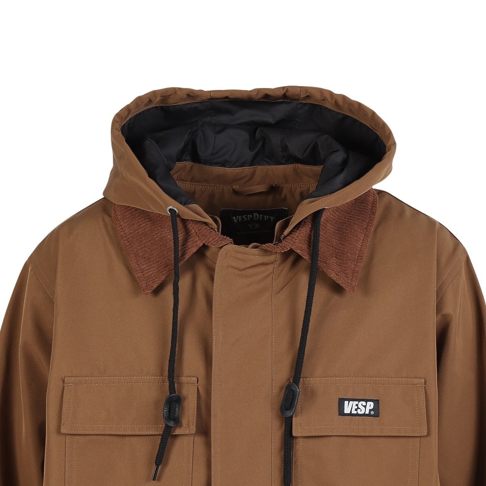 ベスプ（VESP）（メンズ）スノーボード ウェア ジャケット Twoway Work Shirts Jacket VPMJ1043BR