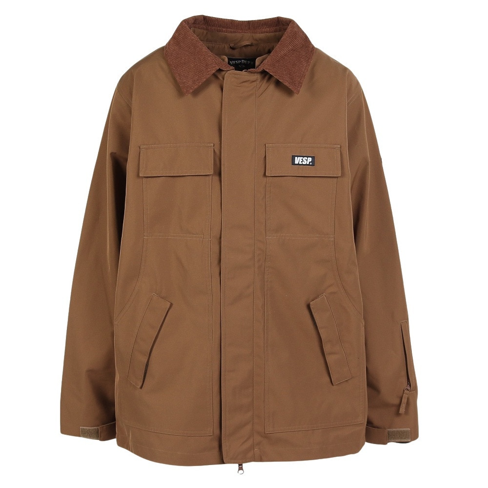 ベスプ（VESP）（メンズ）スノーボード ウェア ジャケット Twoway Work Shirts Jacket VPMJ1043BR