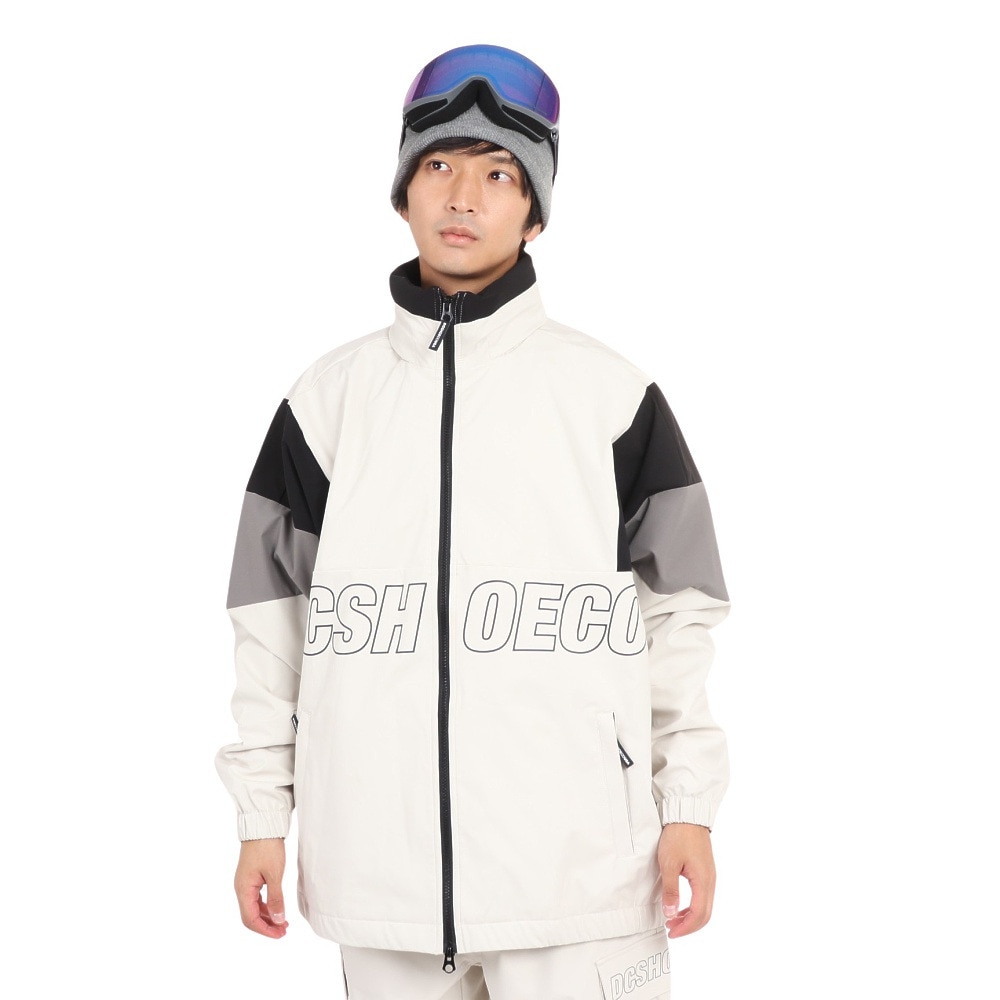 ディーシーシューズ（DC SHOES）（メンズ、レディース）スノーボード ウェア ジャケット SNOW STAND ZIP 24SNDJK233901WHT