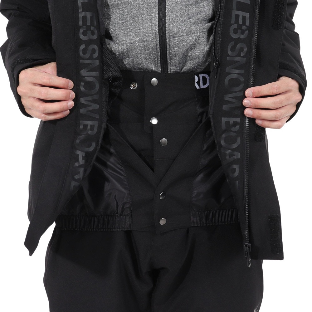 1PIU1UGUALE3 RELAX（1PIU1UGUALE3 RELAX）（メンズ）スノーボード ウェア ジャケット HUNTER SNOW JACKET USM23OT02BLACK