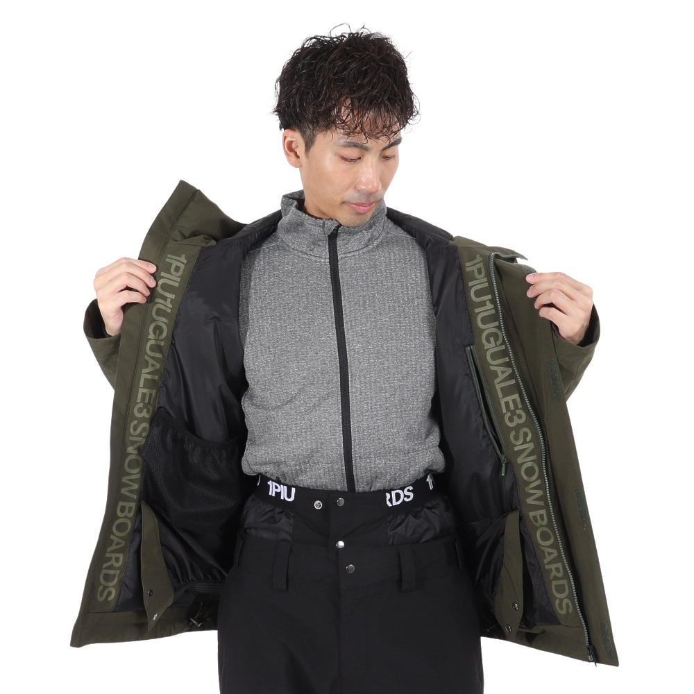 1PIU1UGUALE3 RELAX（1PIU1UGUALE3 RELAX）（メンズ）スノーボード ウェア ジャケット HUNTER SNOW JACKET USM23OT02KHAKI