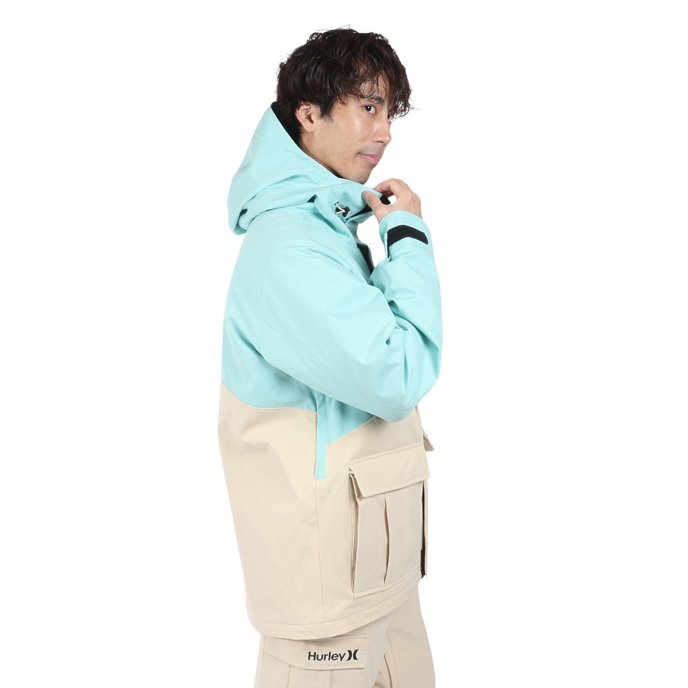 ハーレー（HURLEY）（メンズ）スキー スノーボード ジャケット BLOCK PARTY SNOW JACKET MSW2312041-BEG