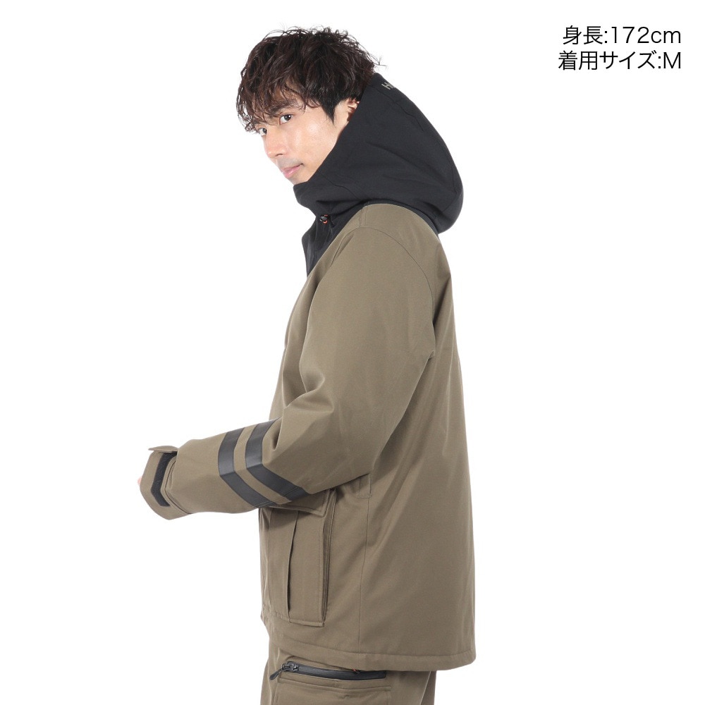 ハーレー（HURLEY）（メンズ）スキー スノーボード ジャケット BLOCK PARTY SNOW JACKET MSW2312041-OLV