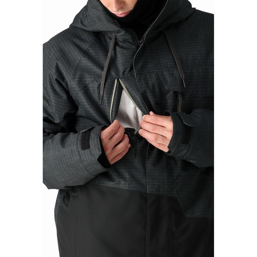 シックスエイトシックス（686）（メンズ、レディース）GEO INSULATED ジャケット BLACK RIPSTOP COLORBLOCK M2W115-BLACK RIP