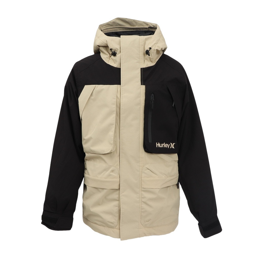 ハーレー（HURLEY）（メンズ）リップストップ スノー ジャケット MSJK242001-BKBG