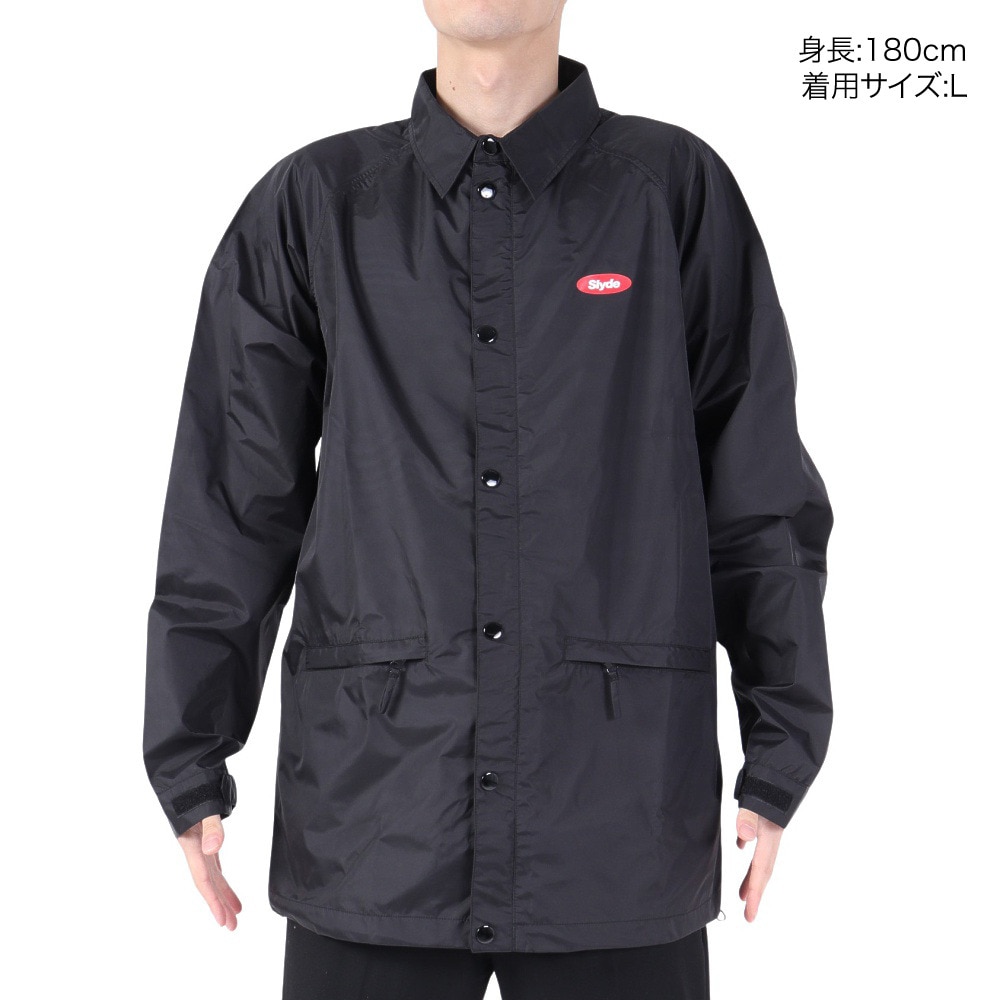 スライド（SLYDE）（メンズ）スノーボード ボードウェア ジャケット COACH JACKET sl2021snow002 BLK ブラック