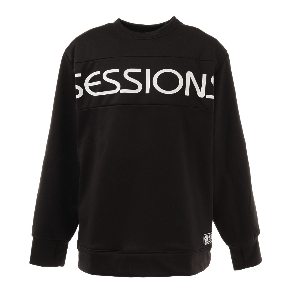 SESSIONS（メンズ）スノーボード ボードウェア ジャケット DWR FLEECE クルー 211199 ブラック