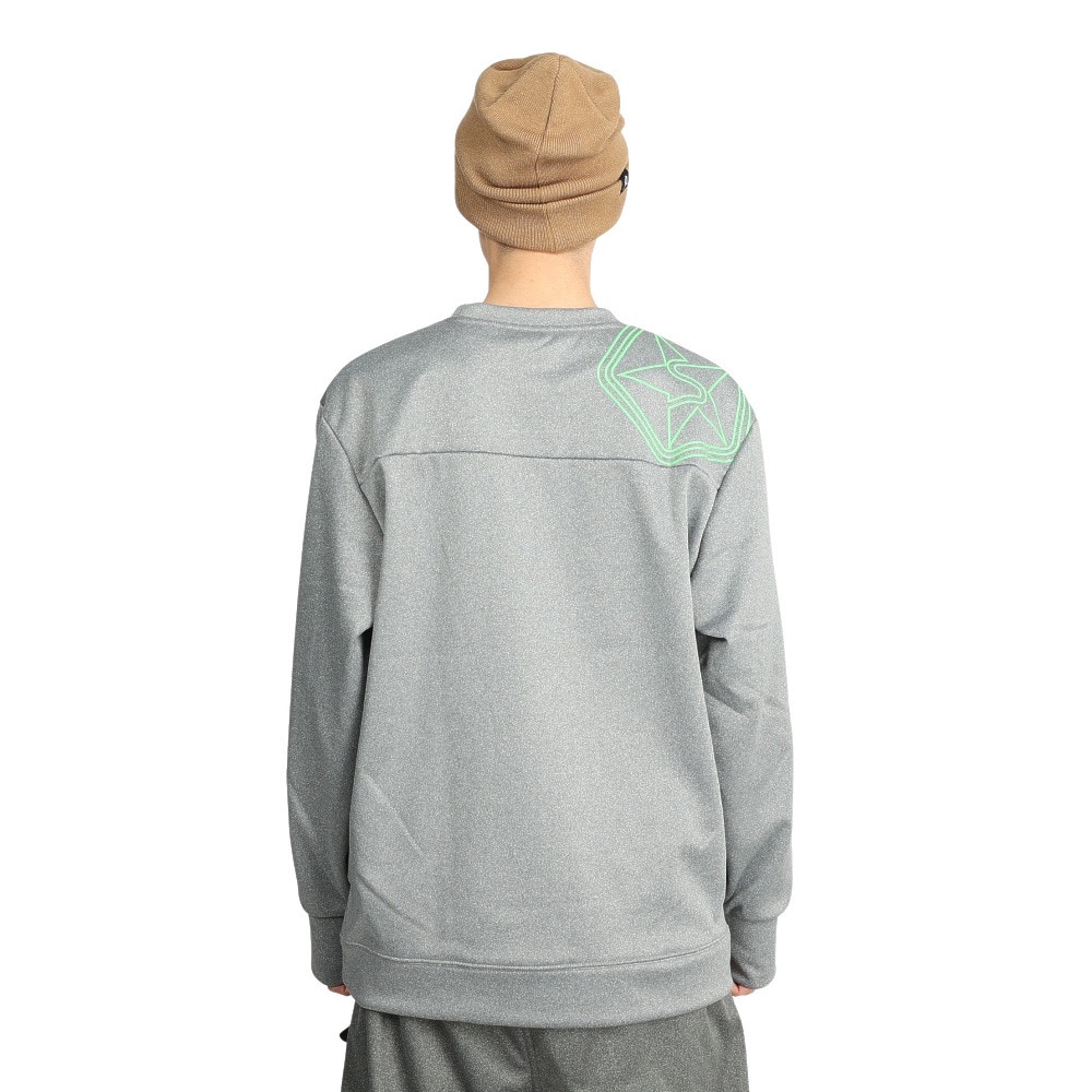 セッションズ（SESSIONS）（メンズ）スノーボード ボードウェア ジャケット DWR FLEECE CREW 長袖Tシャツ 211199 グレー