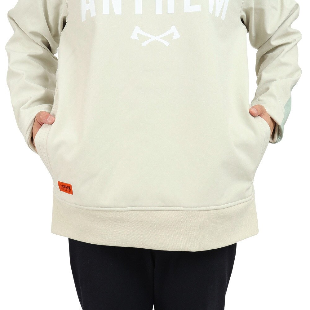 アンセム（ANTHEM）（メンズ）22-23 スノーボード ボードウェア ジャケット ボンデッドロゴフーディ ANSMX0802 オフホワイト