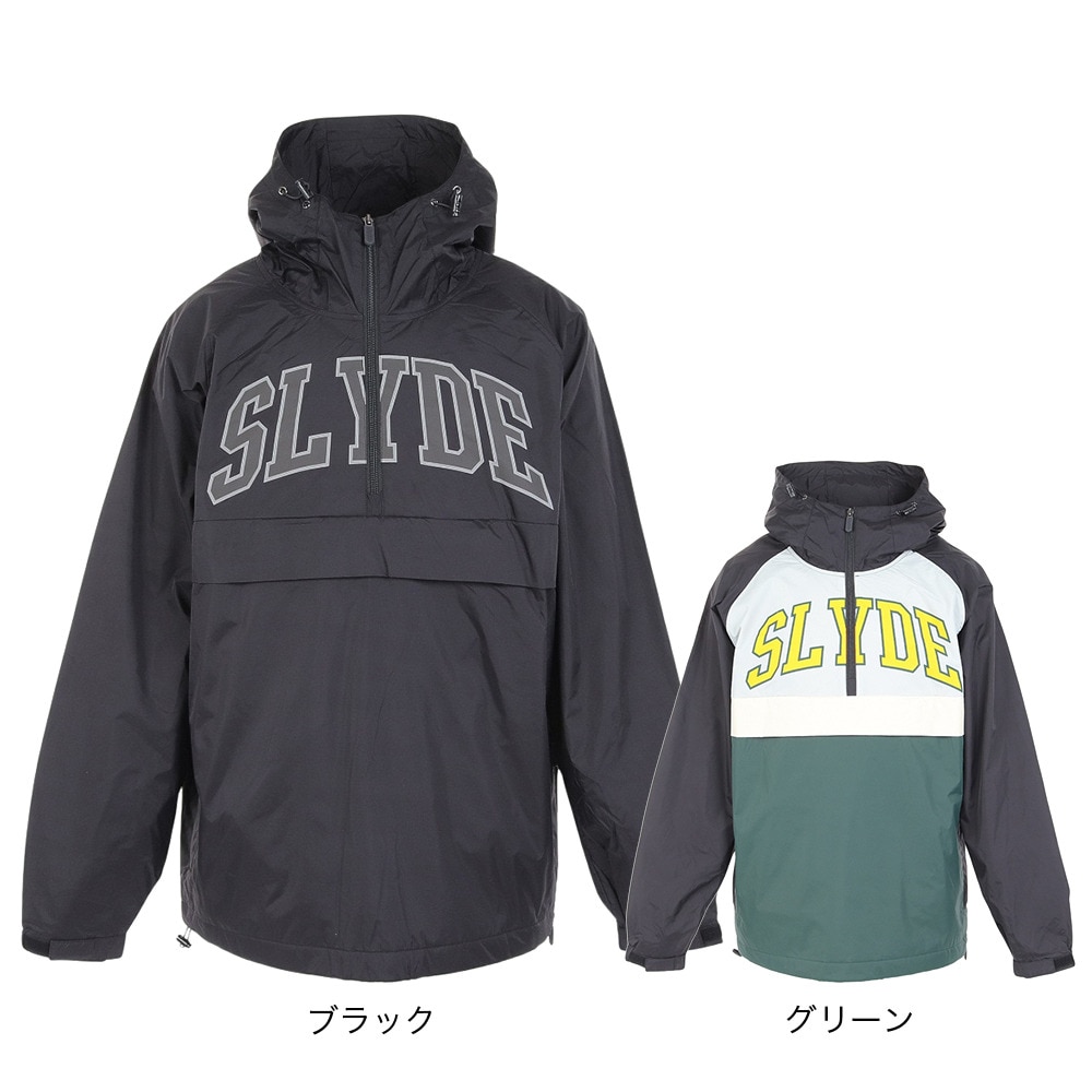 スライド（SLYDE）（メンズ）スノーボード ウェア ジャケット ANORAK JACKET 22SNSLY001-BLK
