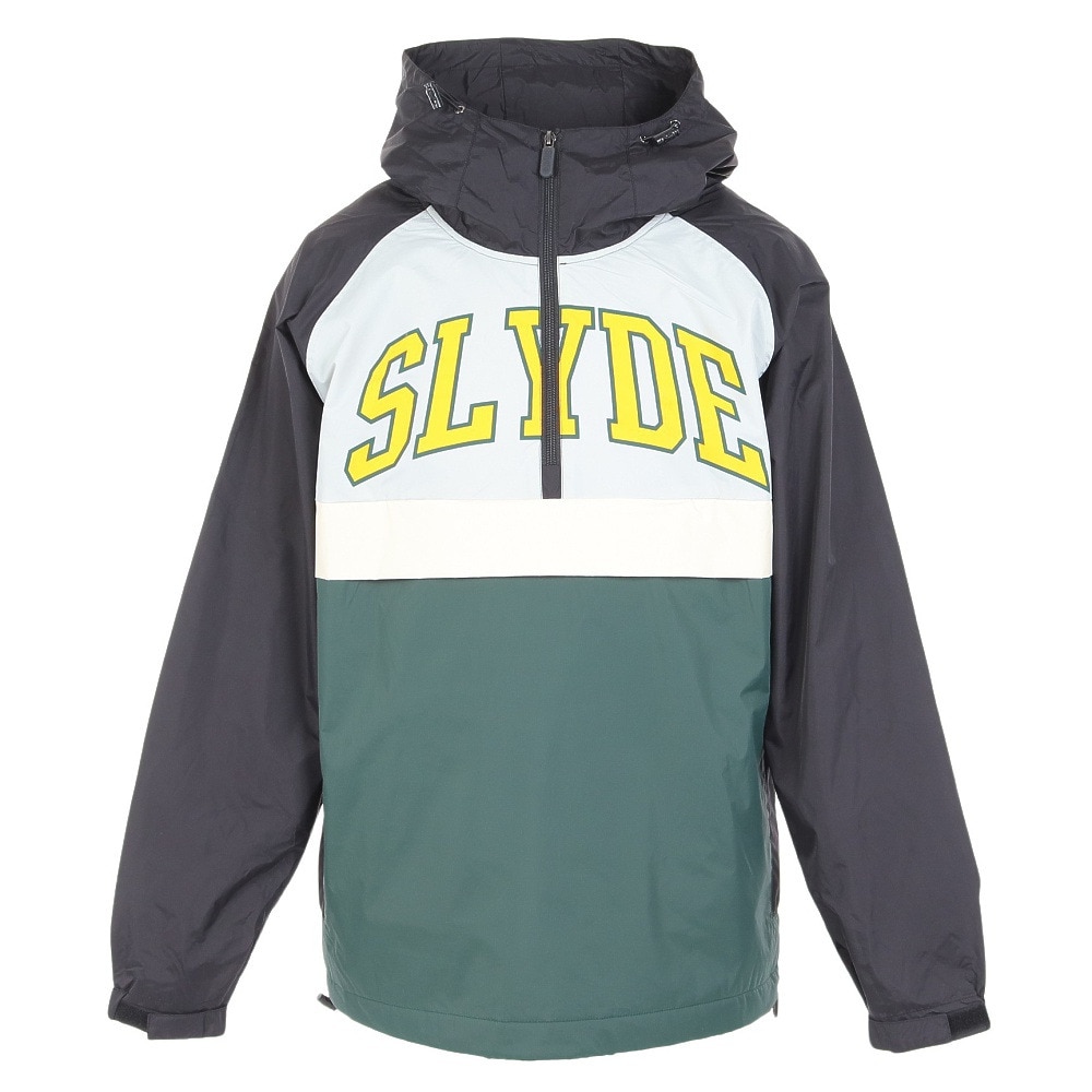 スライド（SLYDE）（メンズ）スノーボード ウェア ジャケット ANORAK JACKET 22SNSLY001-GRN