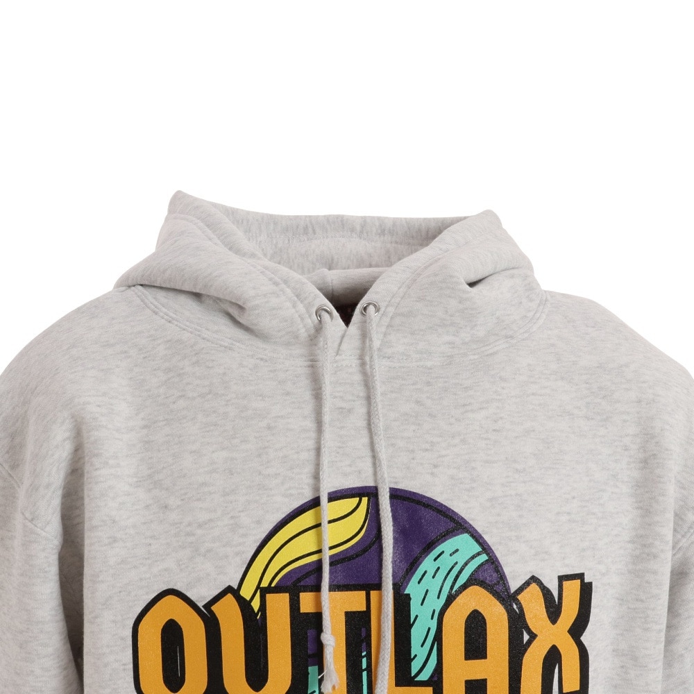 アウトラックス（OUTLAX）（メンズ）パーカー スノーボード スノボ スウェットパーカー 裏起毛 アッシュ OLA2201ASHBA