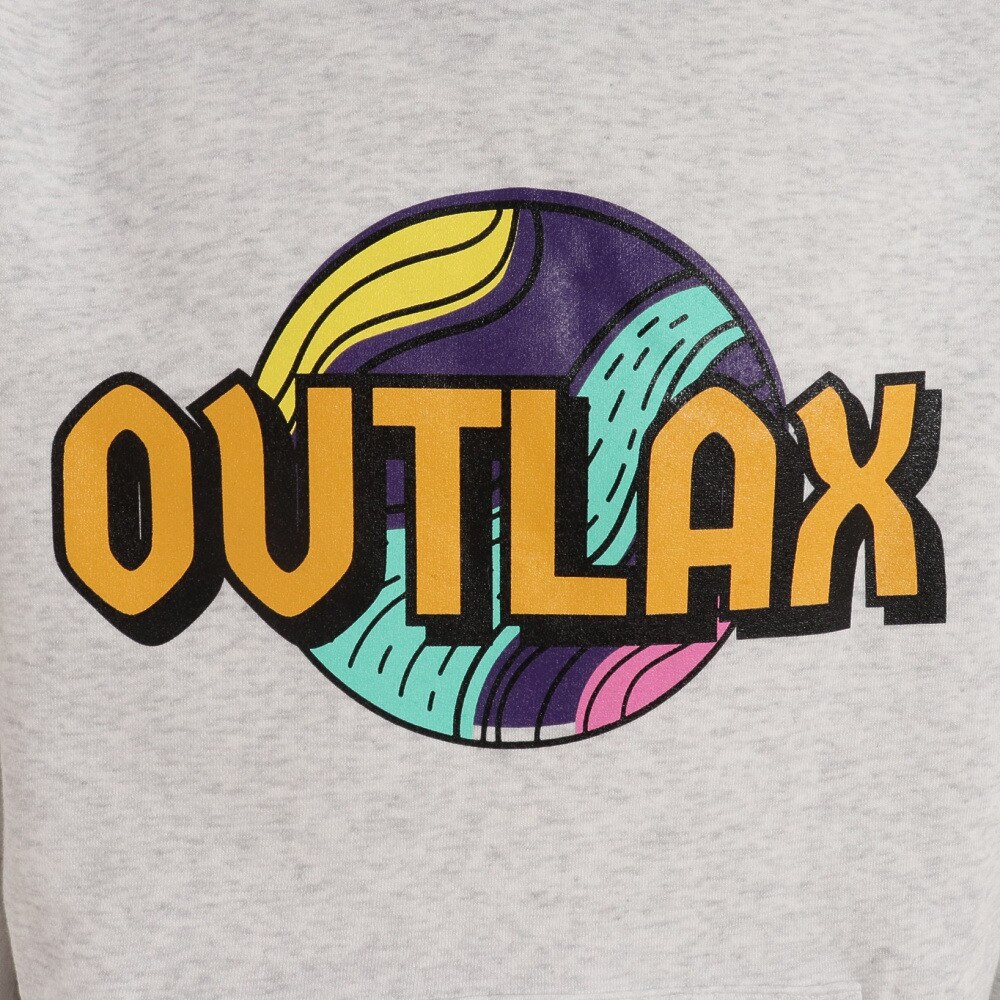 アウトラックス（OUTLAX）（メンズ）パーカー スノーボード スノボ スウェットパーカー 裏起毛 アッシュ OLA2201ASHBA
