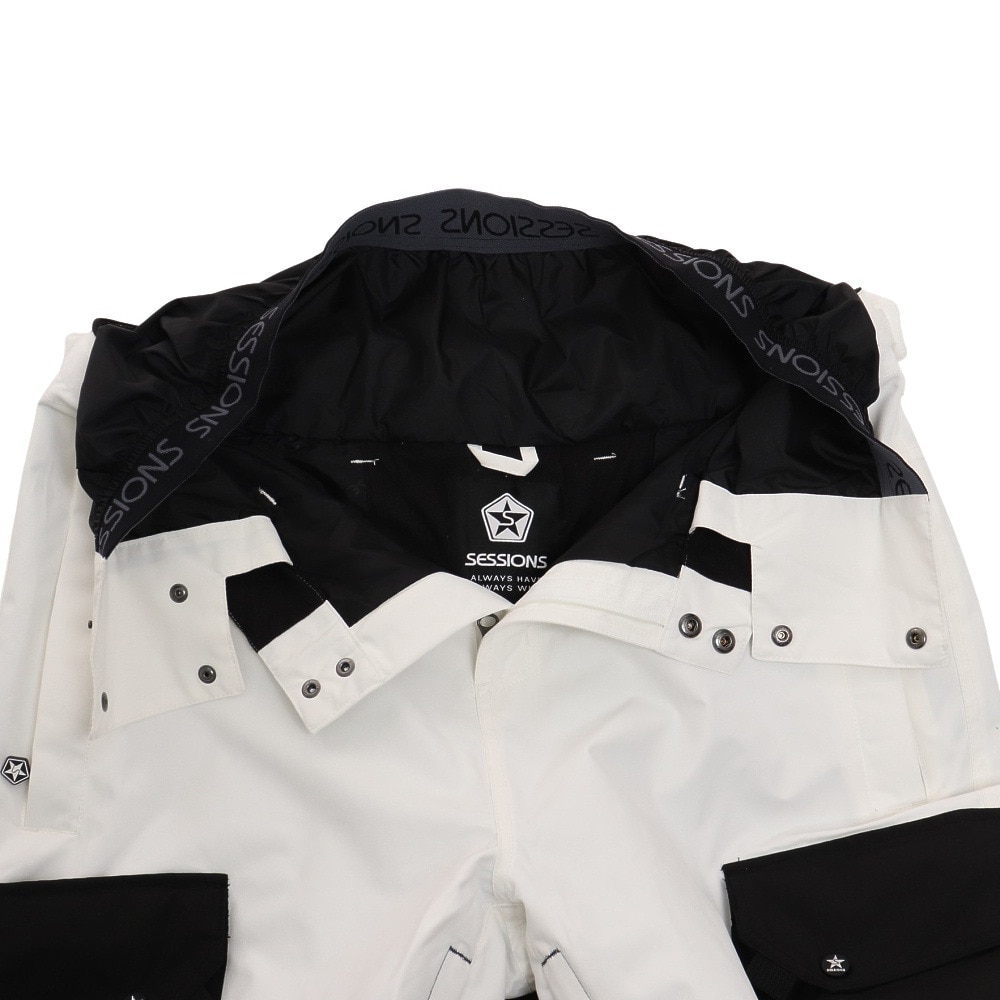 セッションズ（SESSIONS）（メンズ、レディース）スノーボード ボードウェア パンツ MAJOR カーゴパンツ WWG SSFW220008J WHT ホワイト