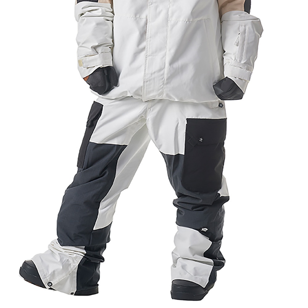 セッションズ（SESSIONS）（メンズ、レディース）スノーボード ボードウェア パンツ MAJOR カーゴパンツ WWG SSFW220008J WHT ホワイト