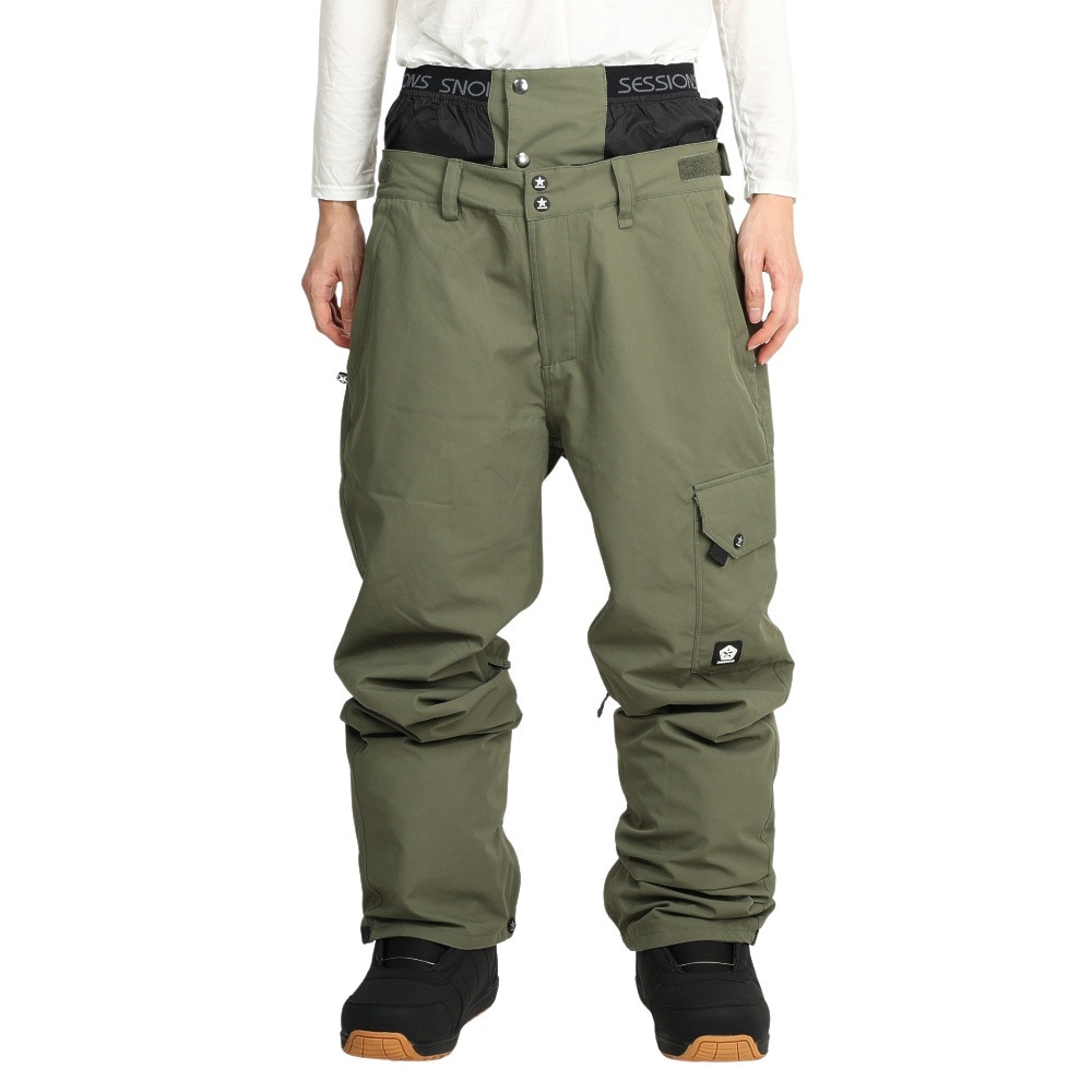 セッションズ（SESSIONS）（メンズ）スノーボード ボードウェア SQUADRON パンツ WWG SSFW220009J OLIVE オリーブ