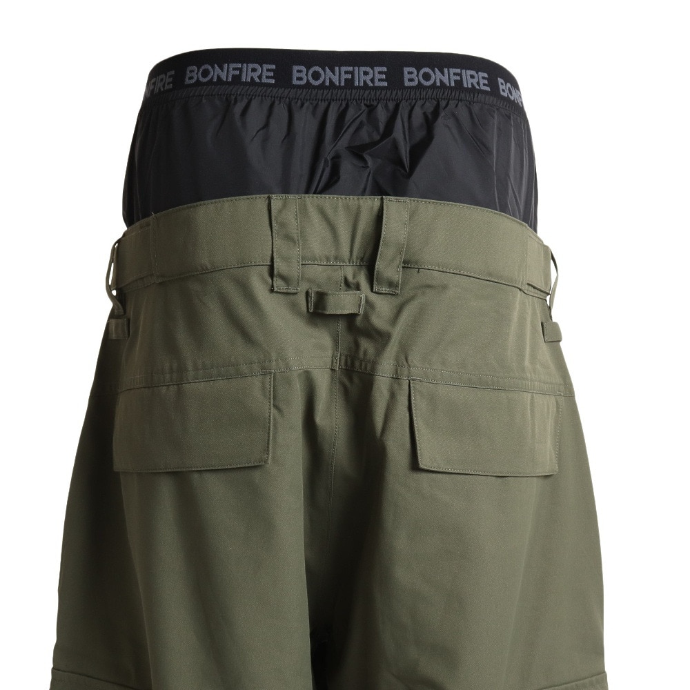 ボンファイア（Bonfire）（メンズ）スノーボード ボードウェア パンツ TACTICAL CARGO パンツ BBFW220022J カーキ