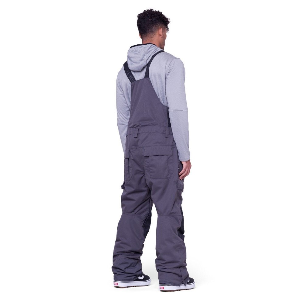 686（686）（メンズ）ボードウェア ビブパンツ HOT LAP INSULATED BIB M2W211 CHARCOAL CB