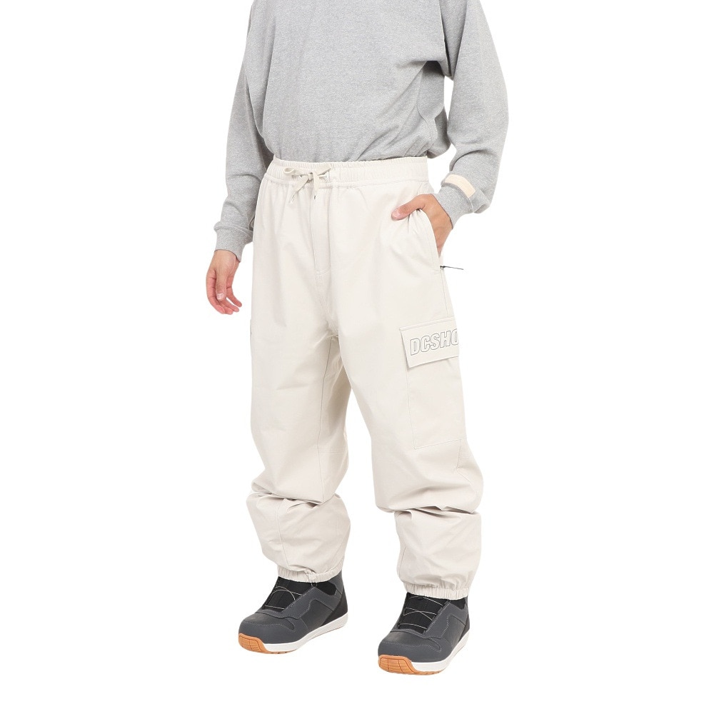 ディーシーシューズ（DC SHOES）（メンズ、レディース）スノーボード ウェア パンツ SNOW CARGO PANT 24SNDPT233902WHT