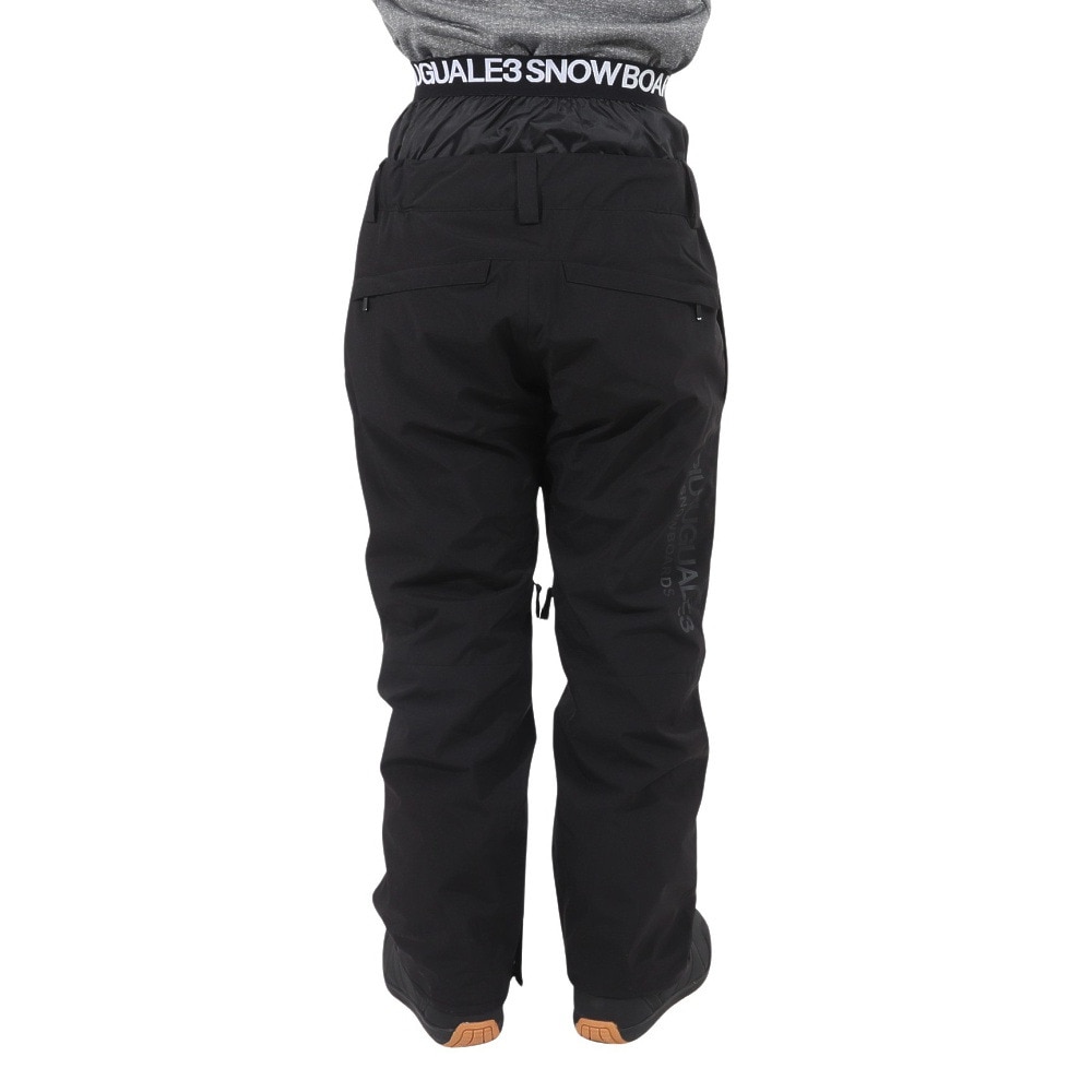 1PIU1UGUALE3 RELAX（1PIU1UGUALE3 RELAX）（メンズ）スノーボード ウェア パンツ BACK LOGO PANTS USM23OB00BLACK