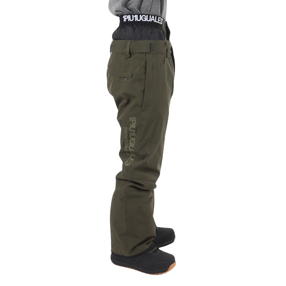 1PIU1UGUALE3 RELAX（1PIU1UGUALE3 RELAX）（メンズ）スノーボード ウェア パンツ BACK LOGO PANTS USM23OB00KHAKI