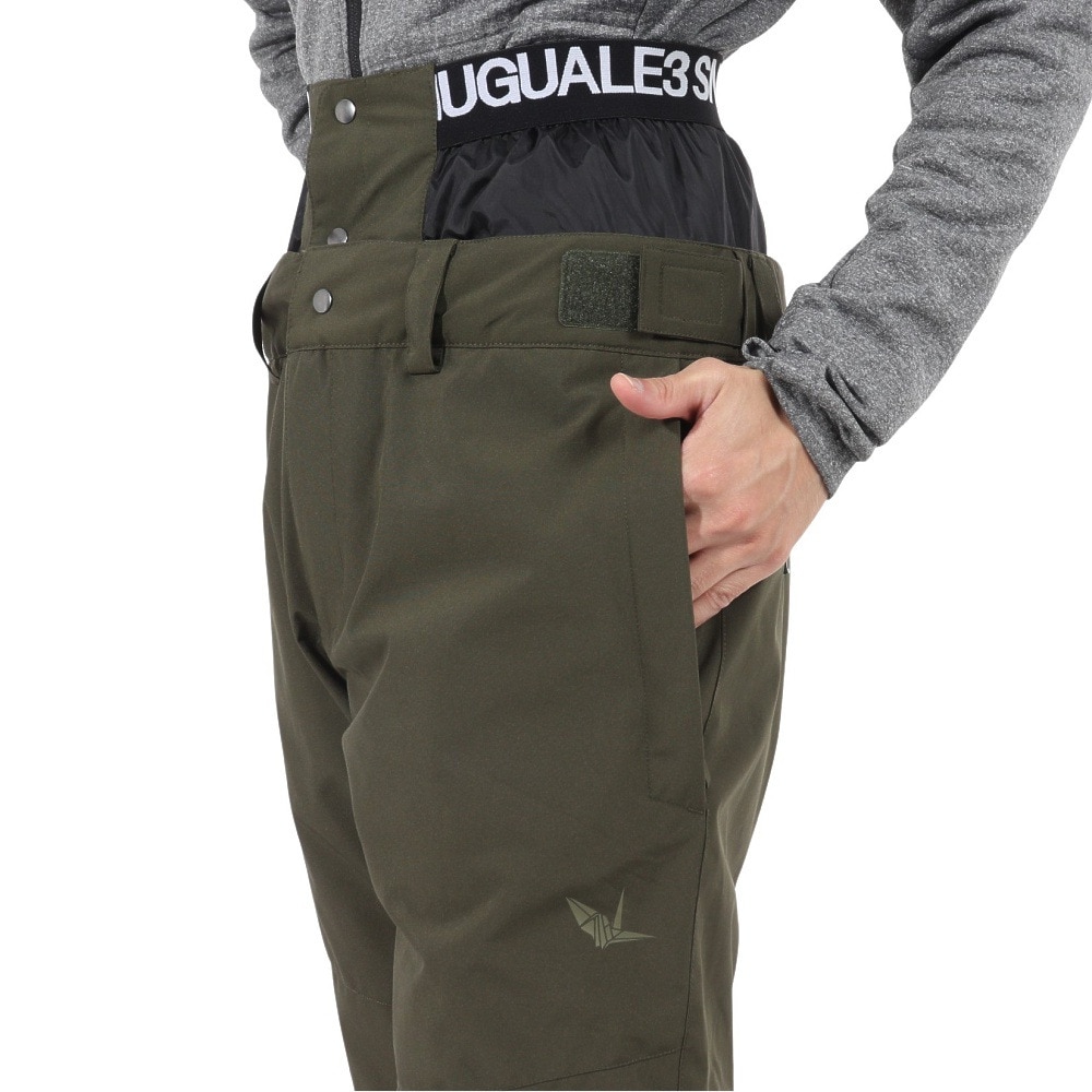 1PIU1UGUALE3 RELAX（1PIU1UGUALE3 RELAX）（メンズ）スノーボード ウェア パンツ BACK LOGO PANTS USM23OB00KHAKI