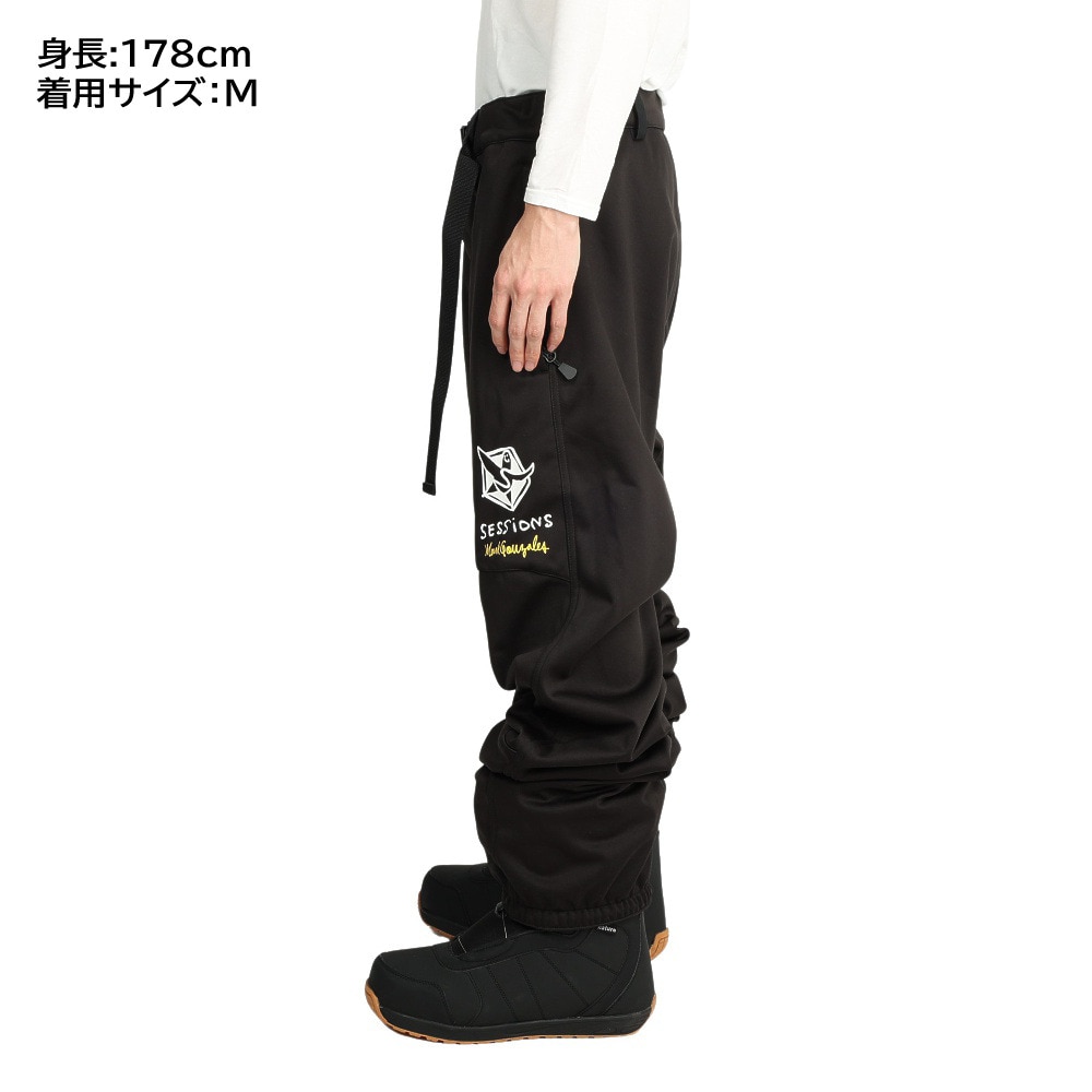 SESSIONS（メンズ）スノーボード ボードウェア パンツ BRACKET JOGGER パンツ GONZ SSFW210011 ブラック