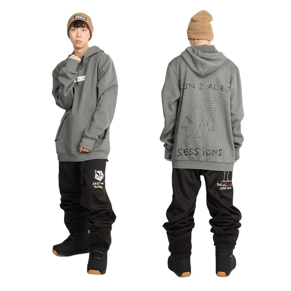 SESSIONS（メンズ）スノーボード ボードウェア パンツ BRACKET JOGGER パンツ GONZ SSFW210011 ブラック