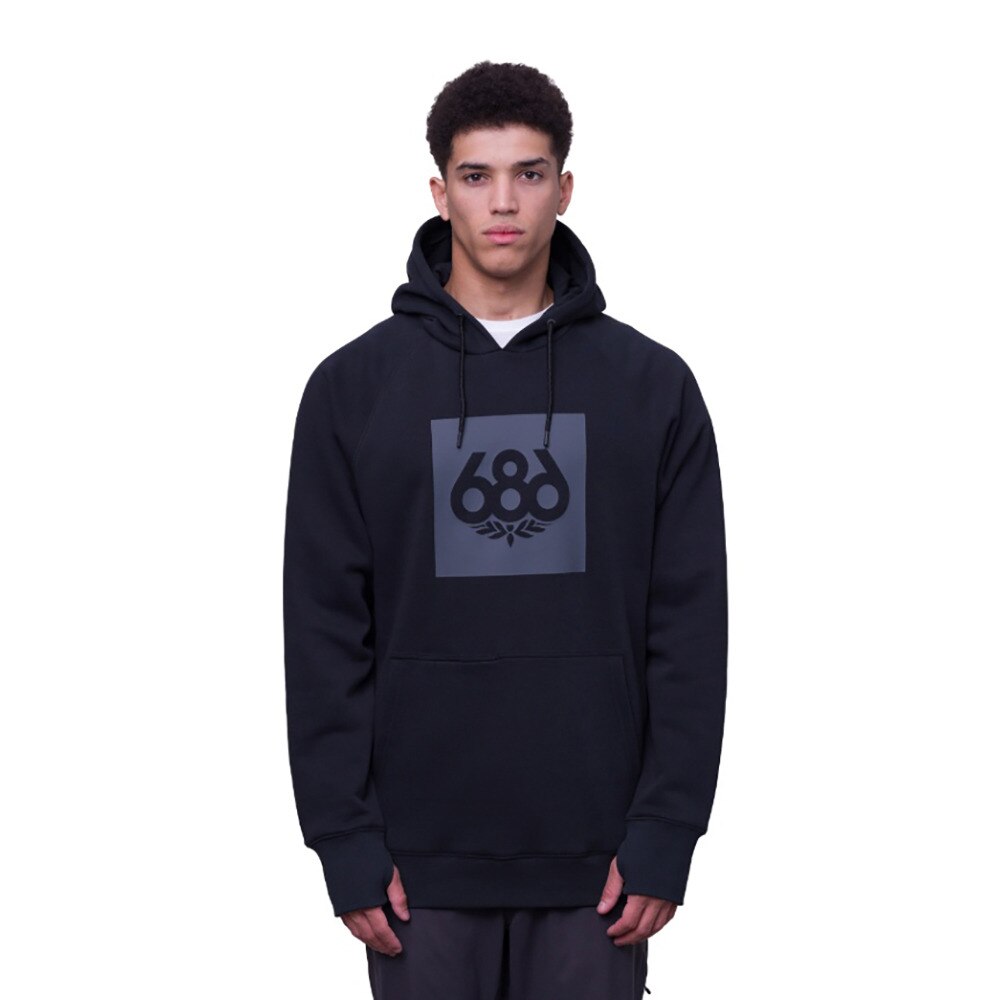 686（686）（メンズ）スノーボード ウェア プルオーバー フーディー KNOCKOUT PULLOVER HOODY M3FAFLC137-BLK