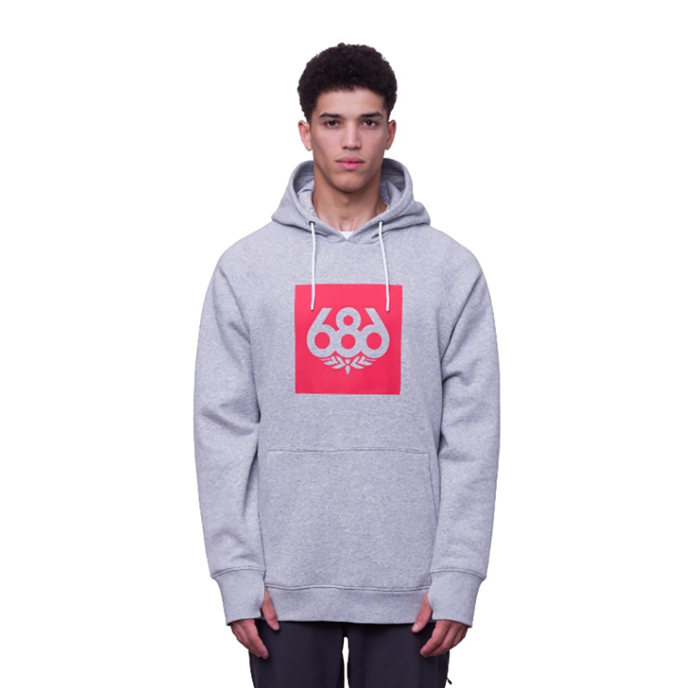 686（686）（メンズ）スノーボード ウェア プルオーバー フーディー KNOCKOUT PULLOVER HOODY M3FAFLC137-HGREY