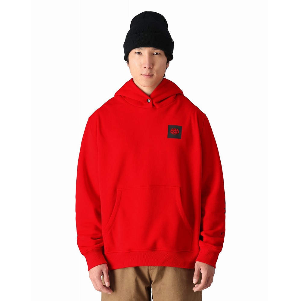686（686）（メンズ）ICON PREMIUM HEAVYWEIGHT プルオーバー フーディ M4WNFLC193-RED