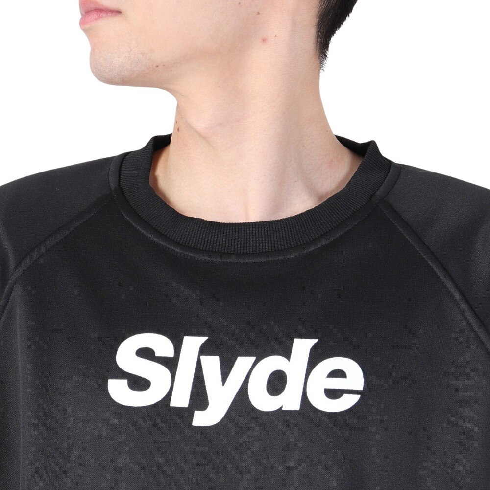 スライド（SLYDE）（メンズ）スノーボード ボードウェア ボンデッド クルーネックスウエット sl2021snow006 BLK ブラック