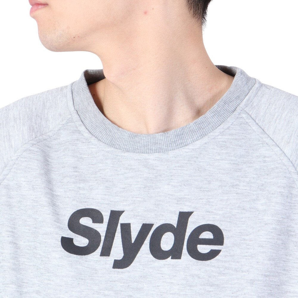 スライド（SLYDE）（メンズ）スノーボード ボードウェア ボンデッド クルーネックスウエット sl2021snow006 GRY グレー