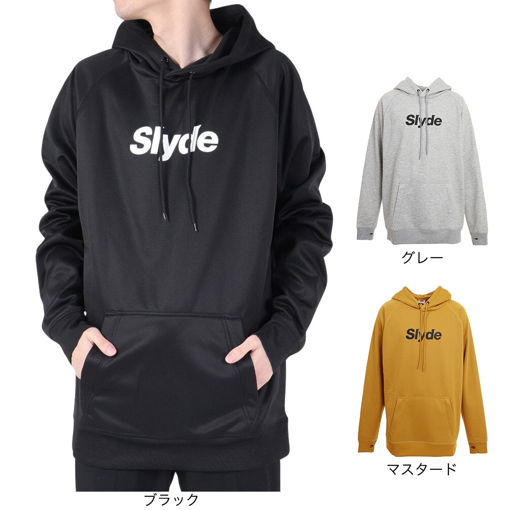 スライド（SLYDE）（メンズ）スノーボード ボードウェア パーカー ボンデッド フーディ sl2021snow007 BLK ブラック