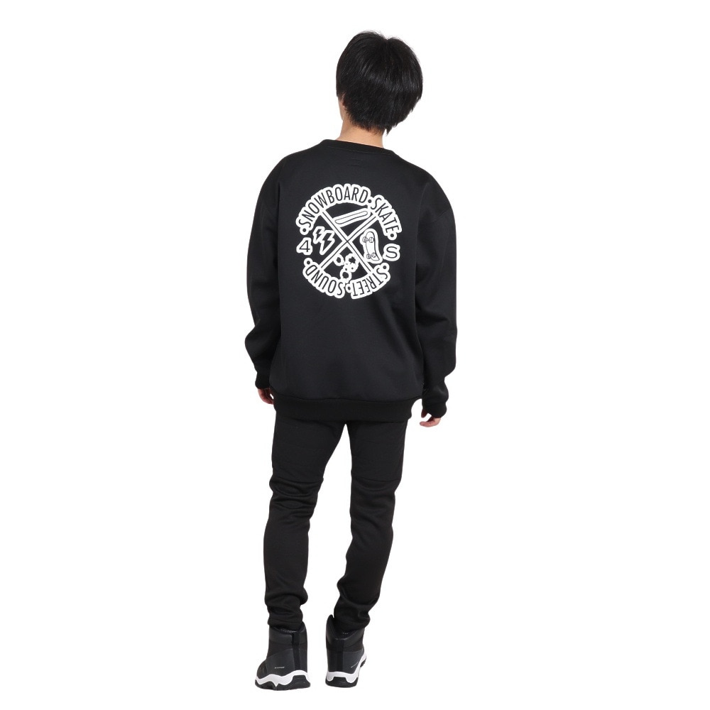 ベスプ（VESP）（メンズ）防水 クルーネック スウェット Four S Bonding Crew VPMS2032BK